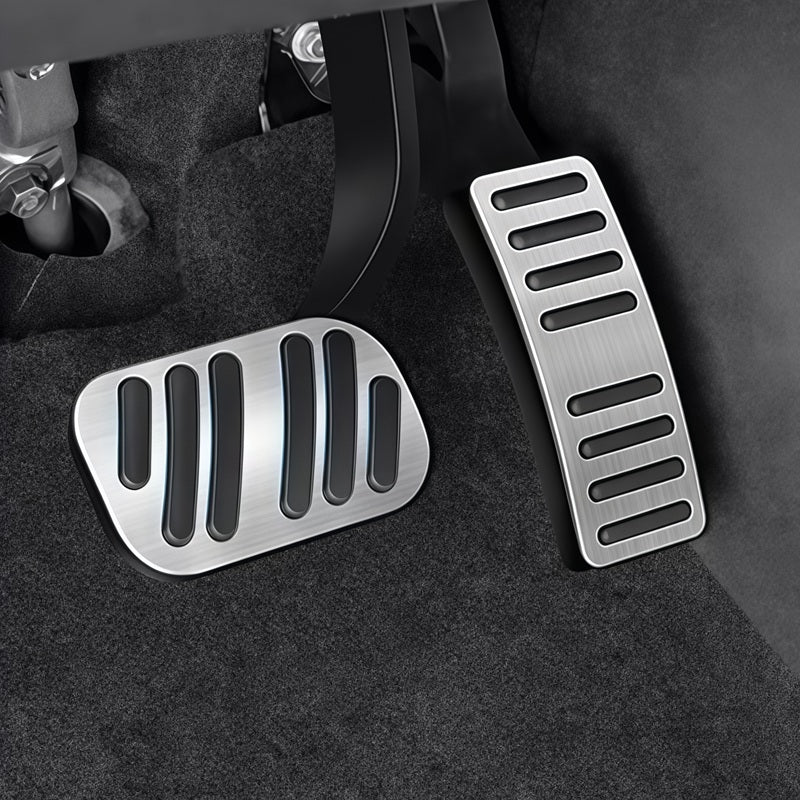 Brushed Aluminum Performance Pedals for BYD Atto 3 - Image 2