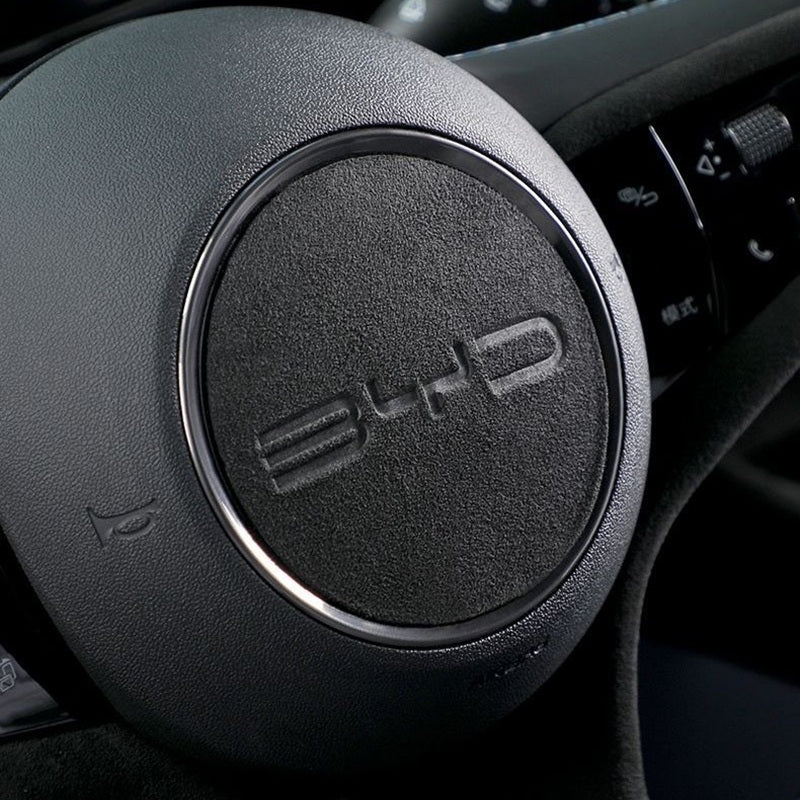 Genuine Alcantara Steering Wheel Cover for BYD - Image 3
